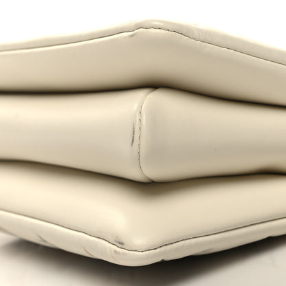Louis Vuitton Lambskin Embossed Monogram Tricolor By The Pool Coussin BB Beige 11 of 11