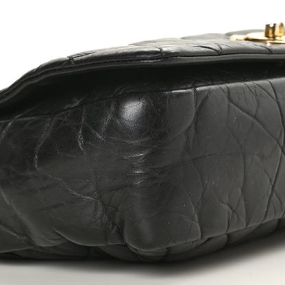 Chanel Aged Calfskin Quilted Medium Pondichery Flap Black 8 of 9