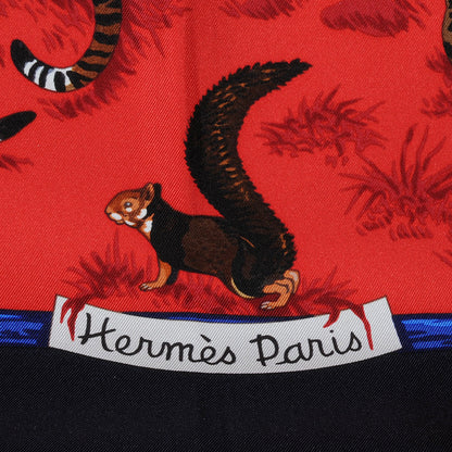 Hermes Silk Tendresse Feline Scarf 90 6 of 10