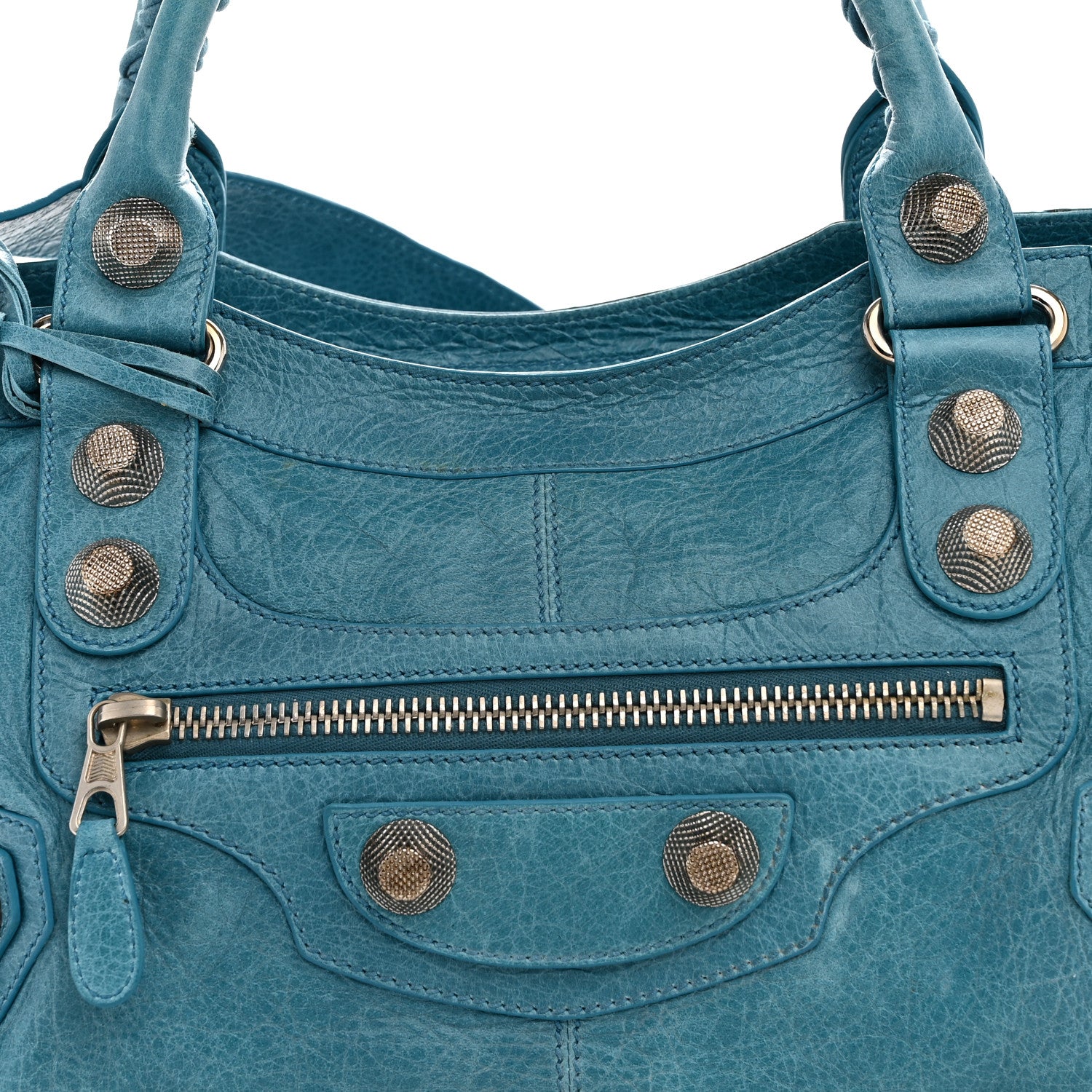 Balenciaga Agneau Giant 21 Silver Hardware Part Time Aquamarine 9 of 12