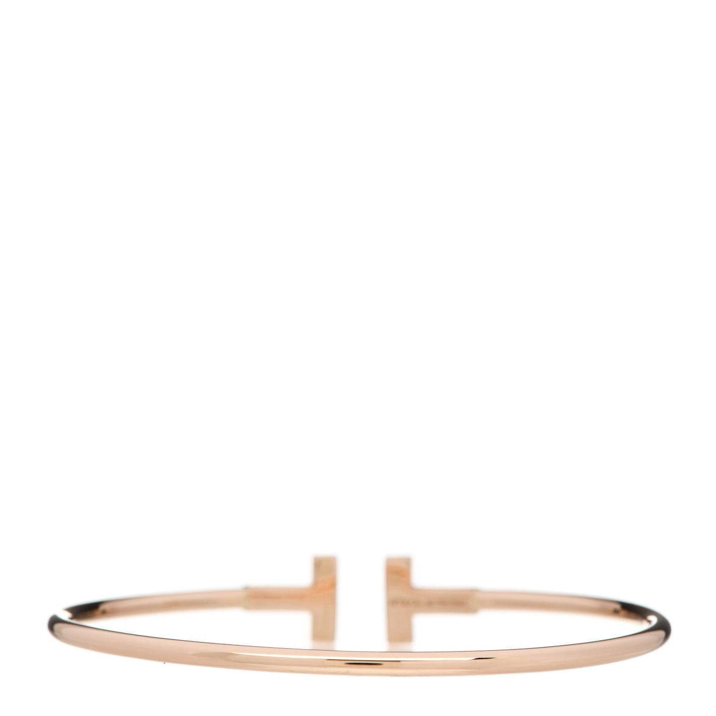 18K Rose Gold T Wire Bracelet