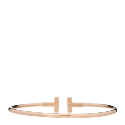 Tiffany 18K Rose Gold T Wire Bracelet 2 of 3