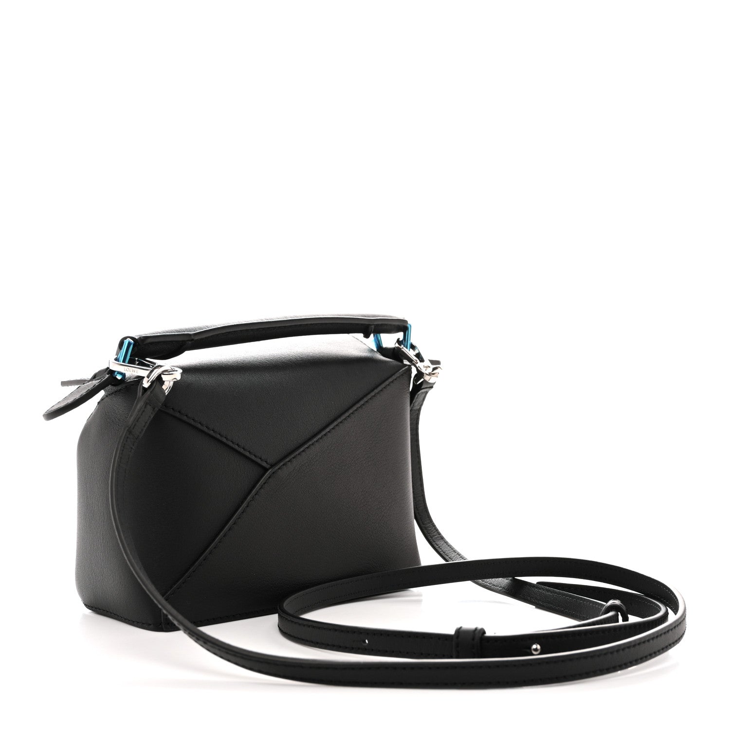 Loewe Calfskin Mini Puzzle Edge Bag Black 3 of 10