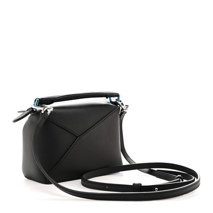 Loewe Calfskin Mini Puzzle Edge Bag Black 3 of 10