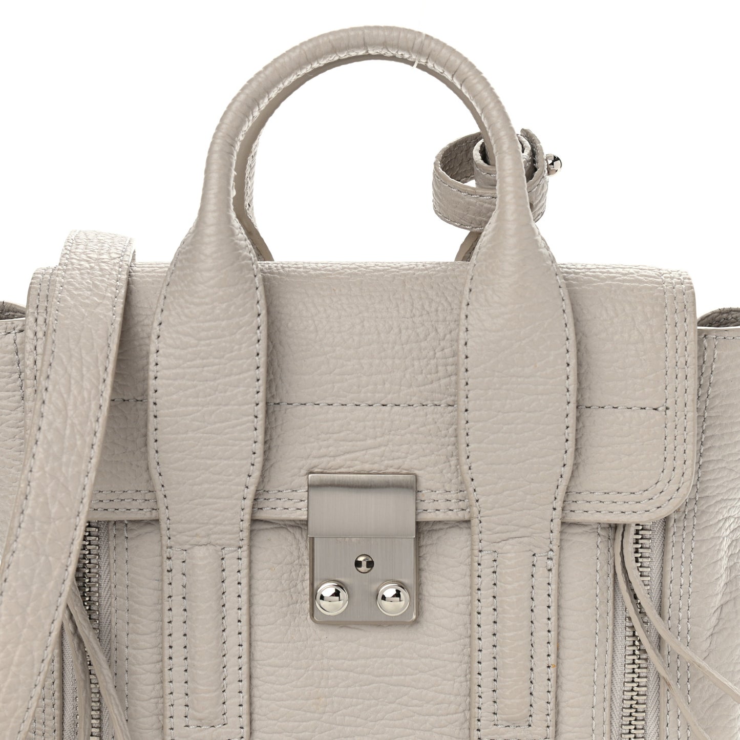 Textured Calfskin Mini Pashli Satchel Feather
