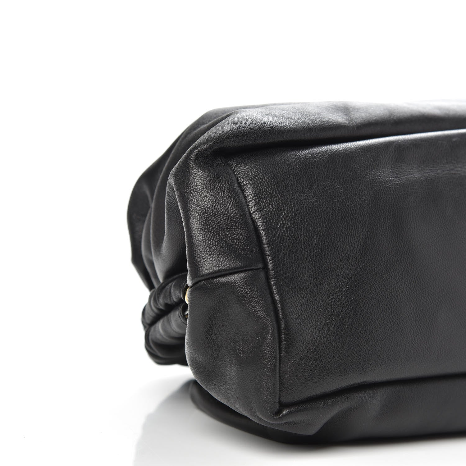 Mansur Gavriel Lambskin Cloud Clutch Black Flamma 7 of 8