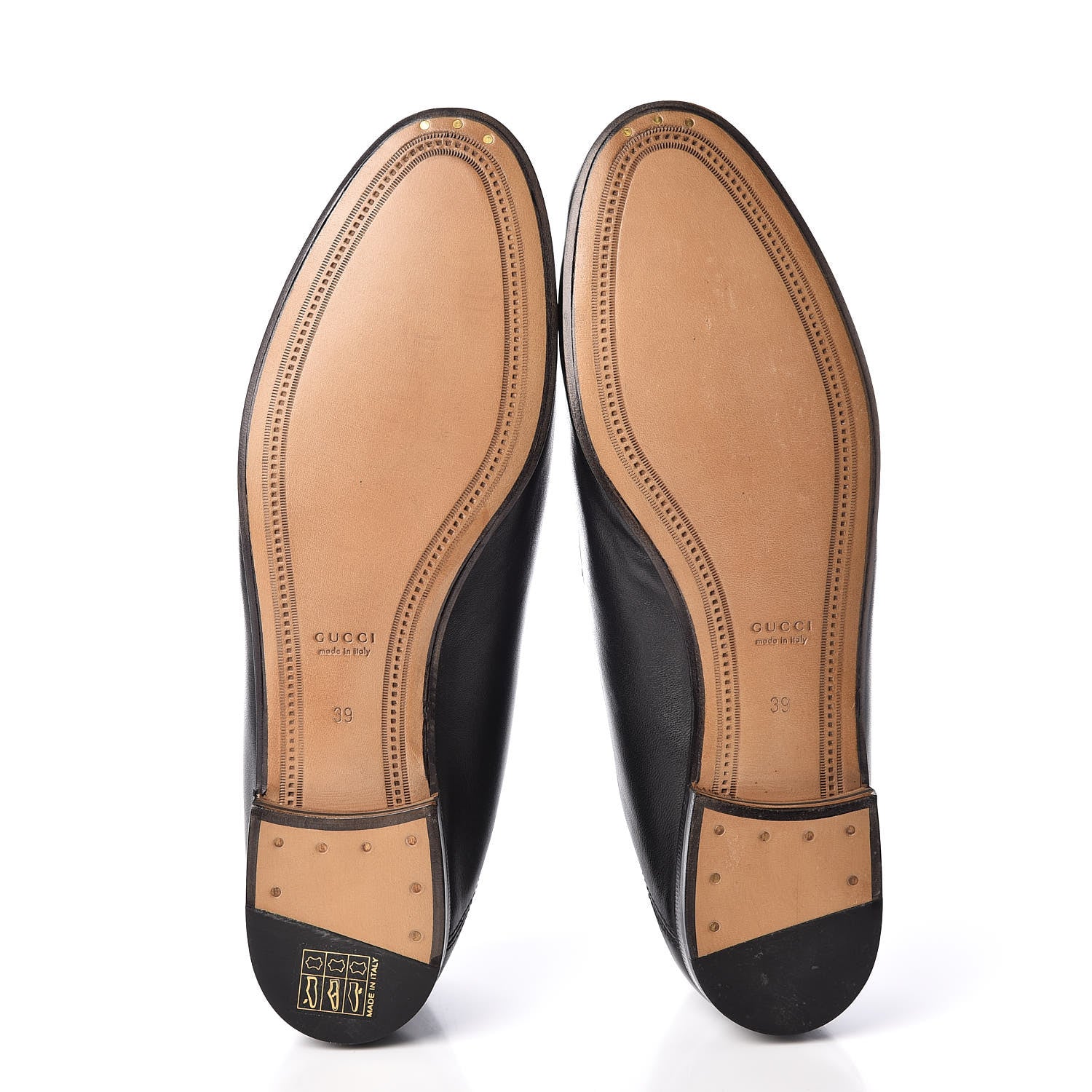 Gucci Lambskin Womens Brixton Horsebit Loafers 39 Black 5 of 8