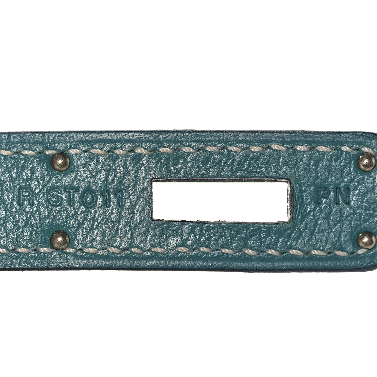Hermes Veau Doblis Taurillon Clemence Evergrain Ghillies Kelly Retourne 32 Turquoise Ciel 29 of 38