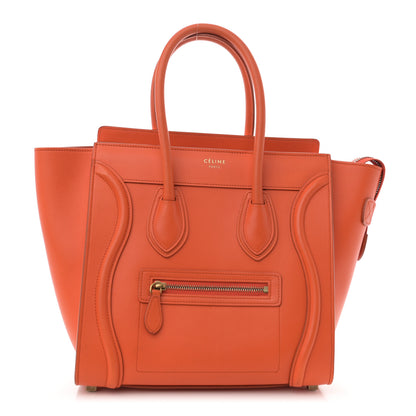 Celine Smooth Calfskin Mini Luggage Orange 1 of 9