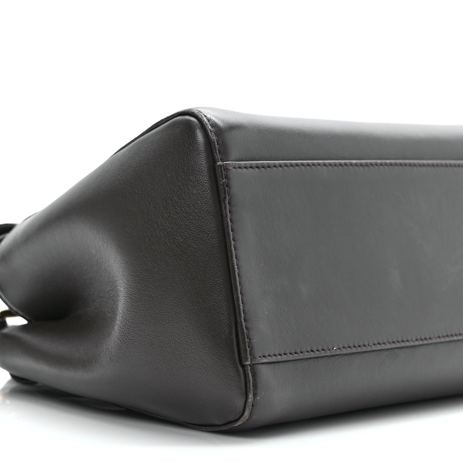 Fendi Nappa Mini Peekaboo Iconic Satchel Carbone 8 of 13