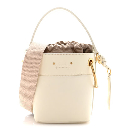 Chloe Smooth Calfskin Mini Roy Bucket Bag Natural White 1 of 12