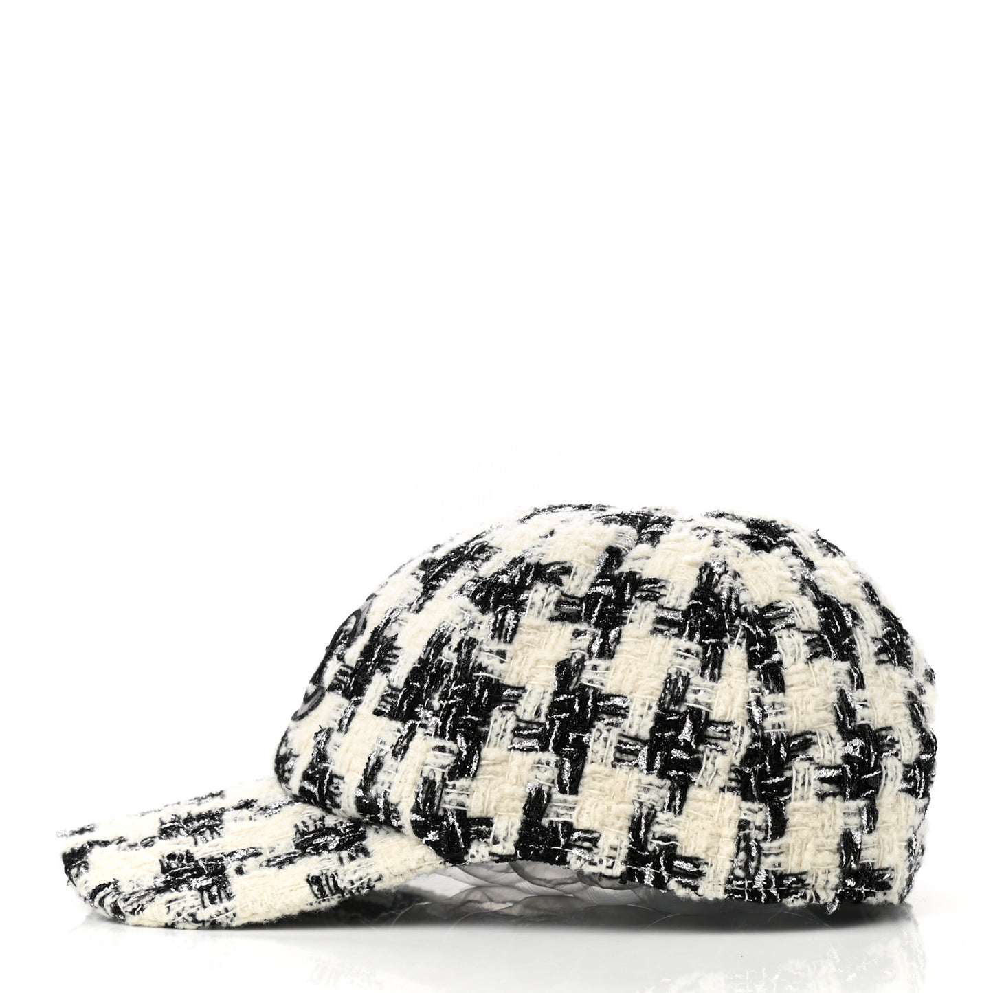 Tweed CC Cap Hat L Black White