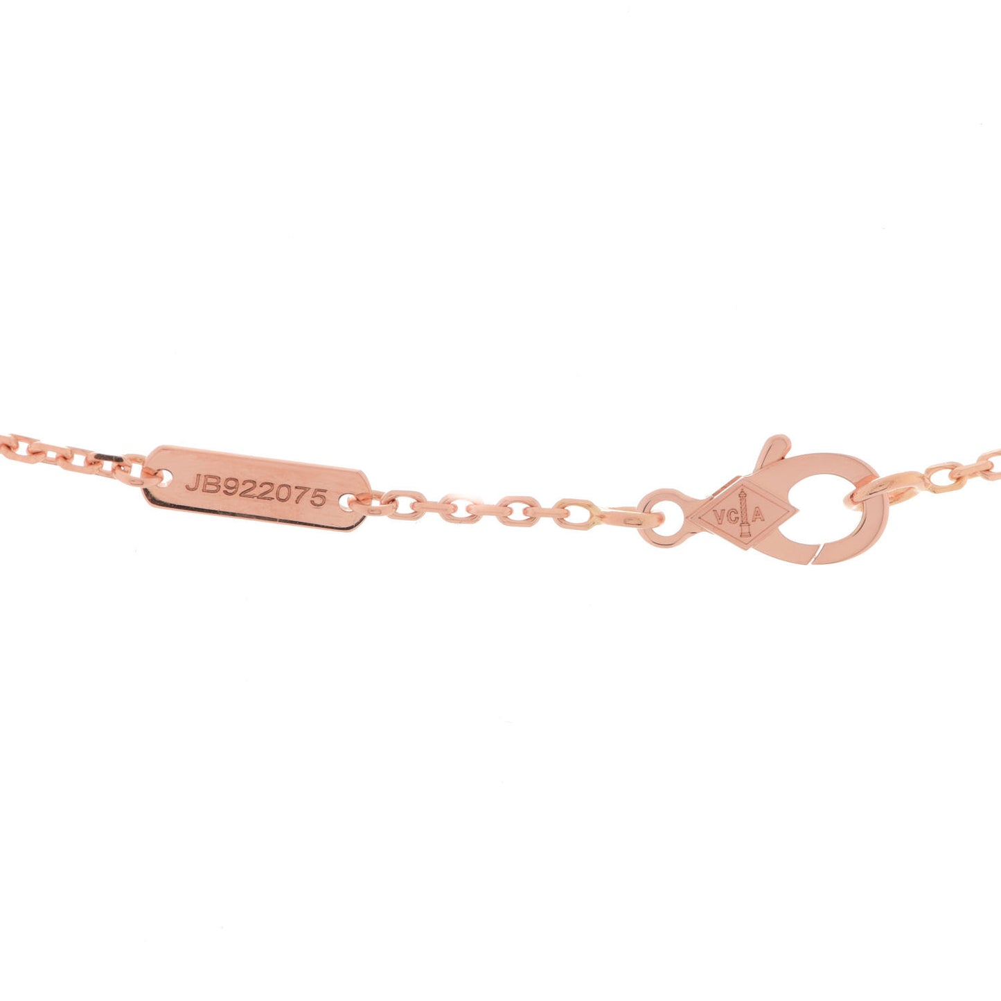 18K Rose Gold Vintage Alhambra Pendant Necklace