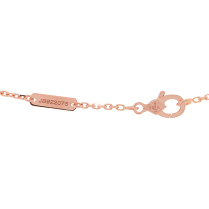 Van Cleef & Arpels 18K Rose Gold Vintage Alhambra Pendant Necklace 4 of 6