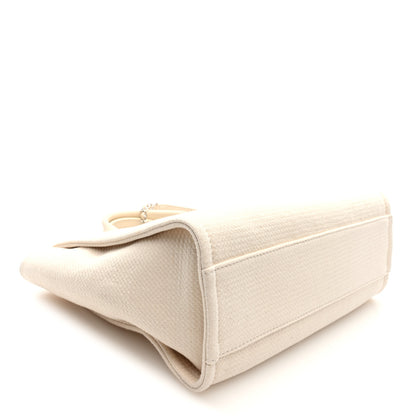 Chanel Mixed Fibers Small Deauville Tote White 5 of 11