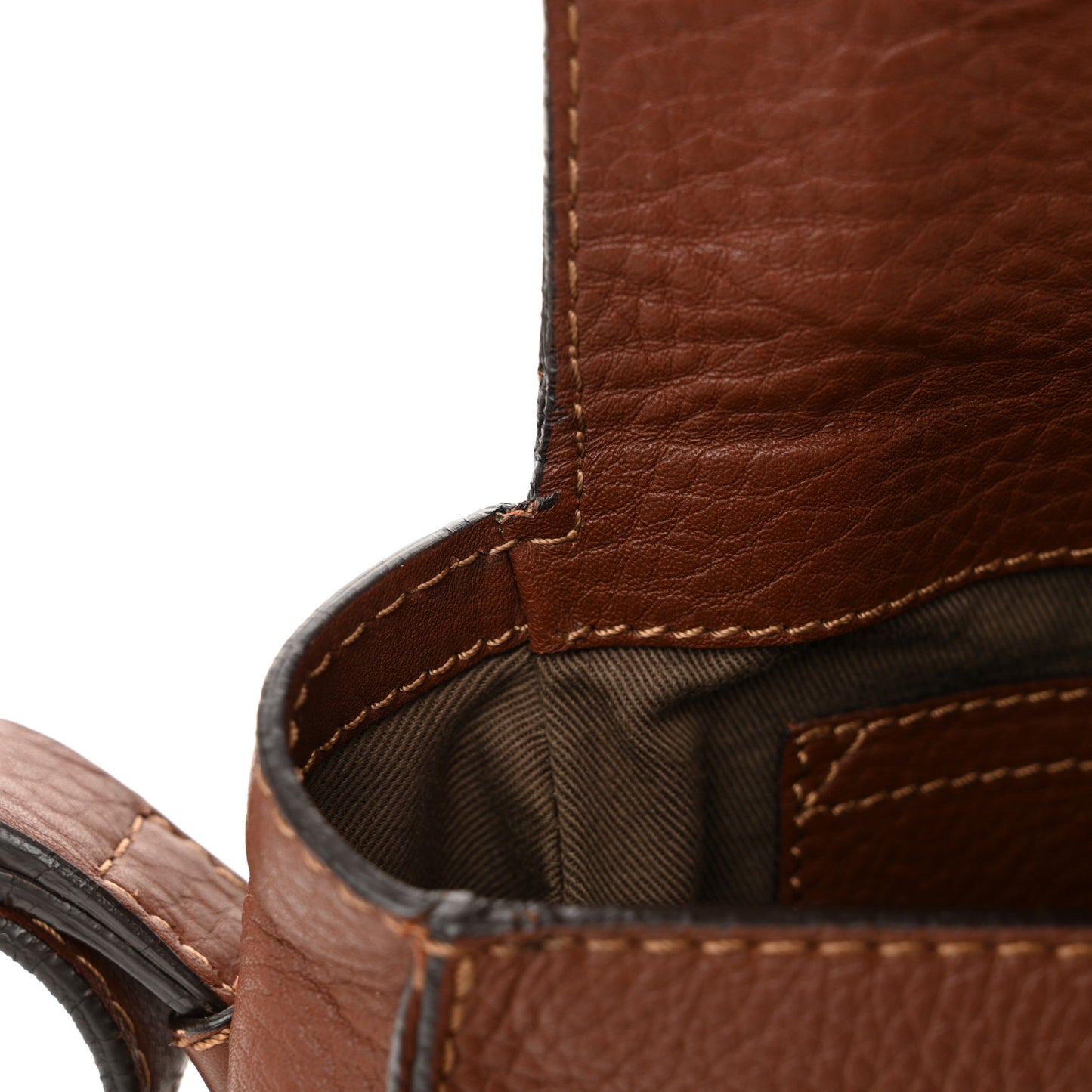 Calfskin Small Marcie Round Crossbody Bag Caramel