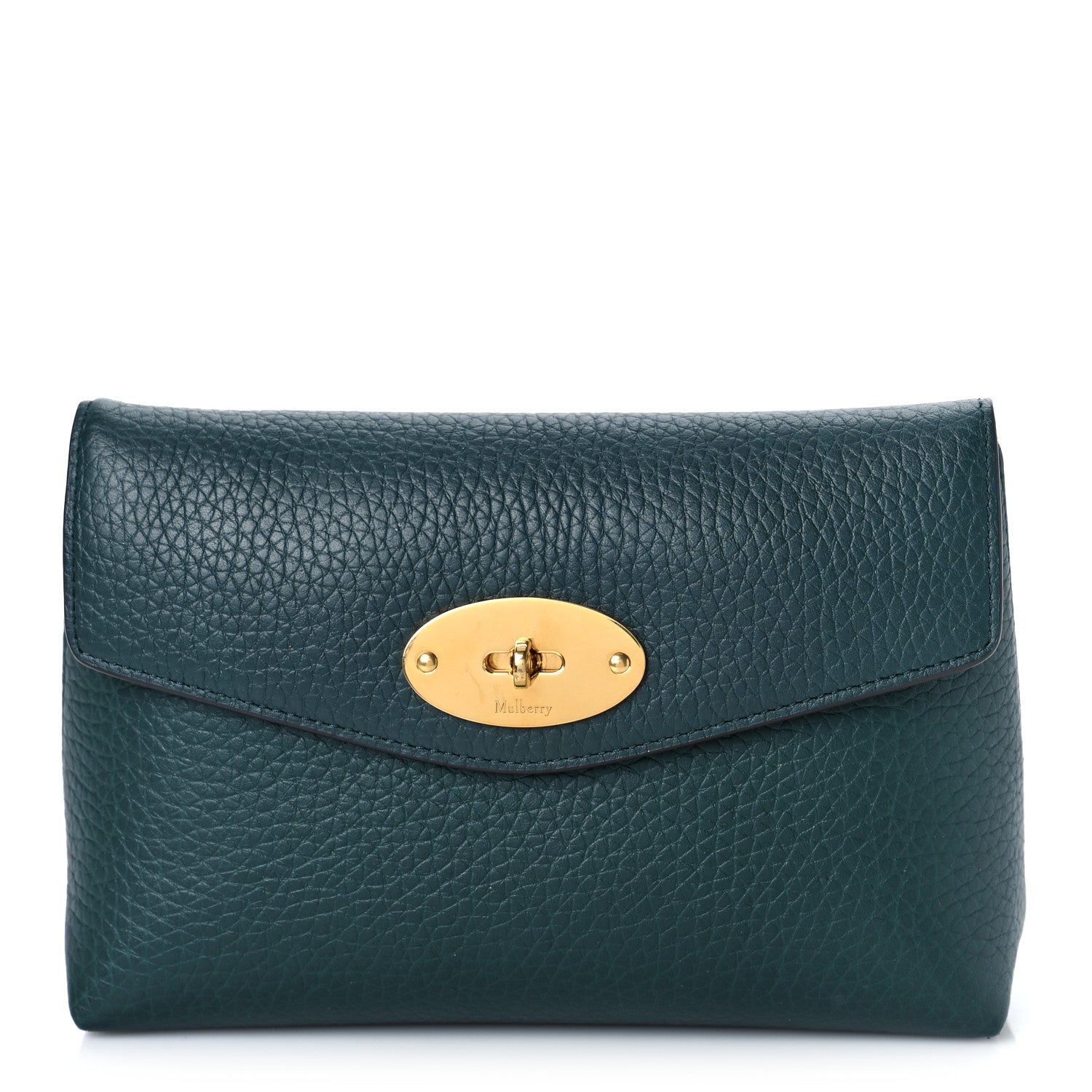 Mulberry Small Classic Grain Darley Cosmetic Pouch Green 1 of 8