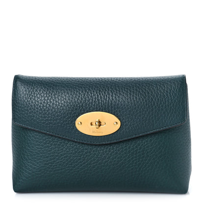 Mulberry Small Classic Grain Darley Cosmetic Pouch Green 1 of 8