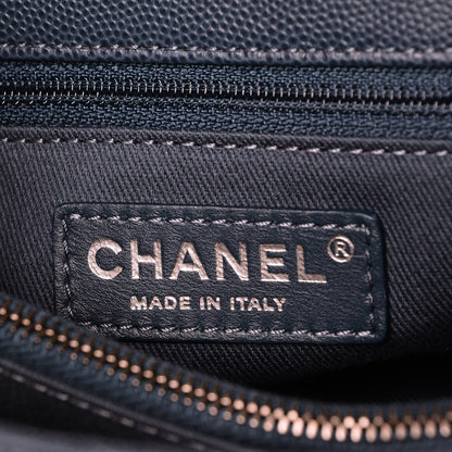 Chanel Caviar Quilted Small Coco Handle Flap Blue 8 of 9