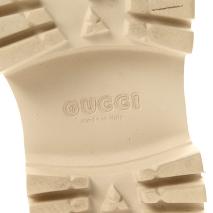 Gucci Rubber Monogram GG Go Through Platform Slide Clogs 38 Mystic White 7 of 9