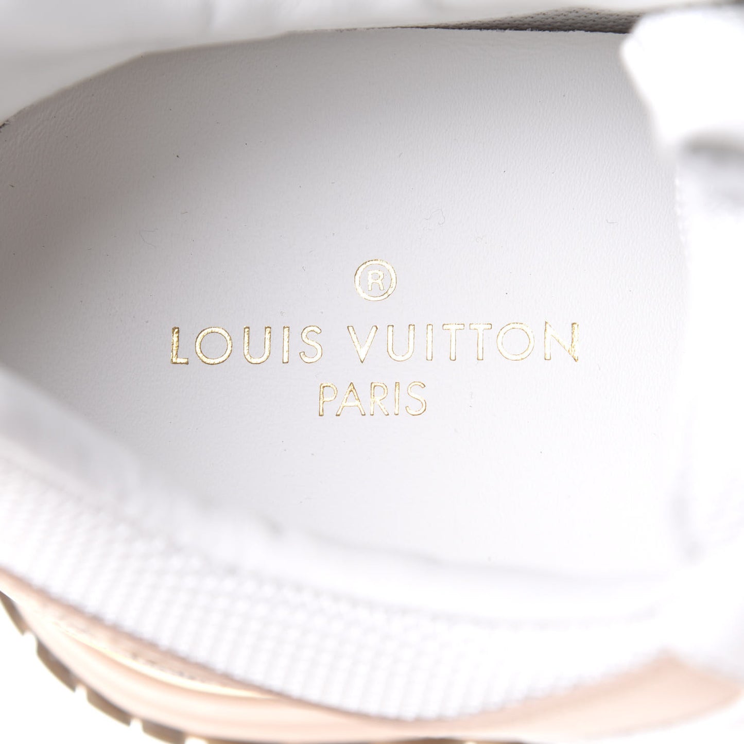 Calfskin Damier Azur Run Away Sneakers 38 White