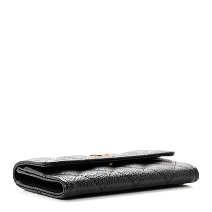 Chanel Caviar Quilted Flap Card Holder Black 4 of 8