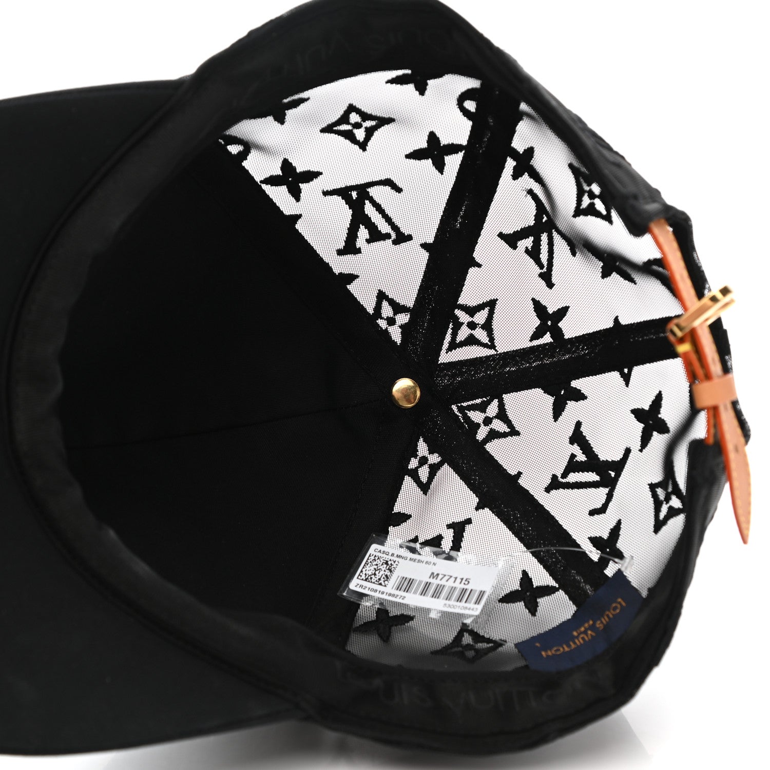 Louis Vuitton Monogram Mesh Cotton Cap L Black 7 of 11
