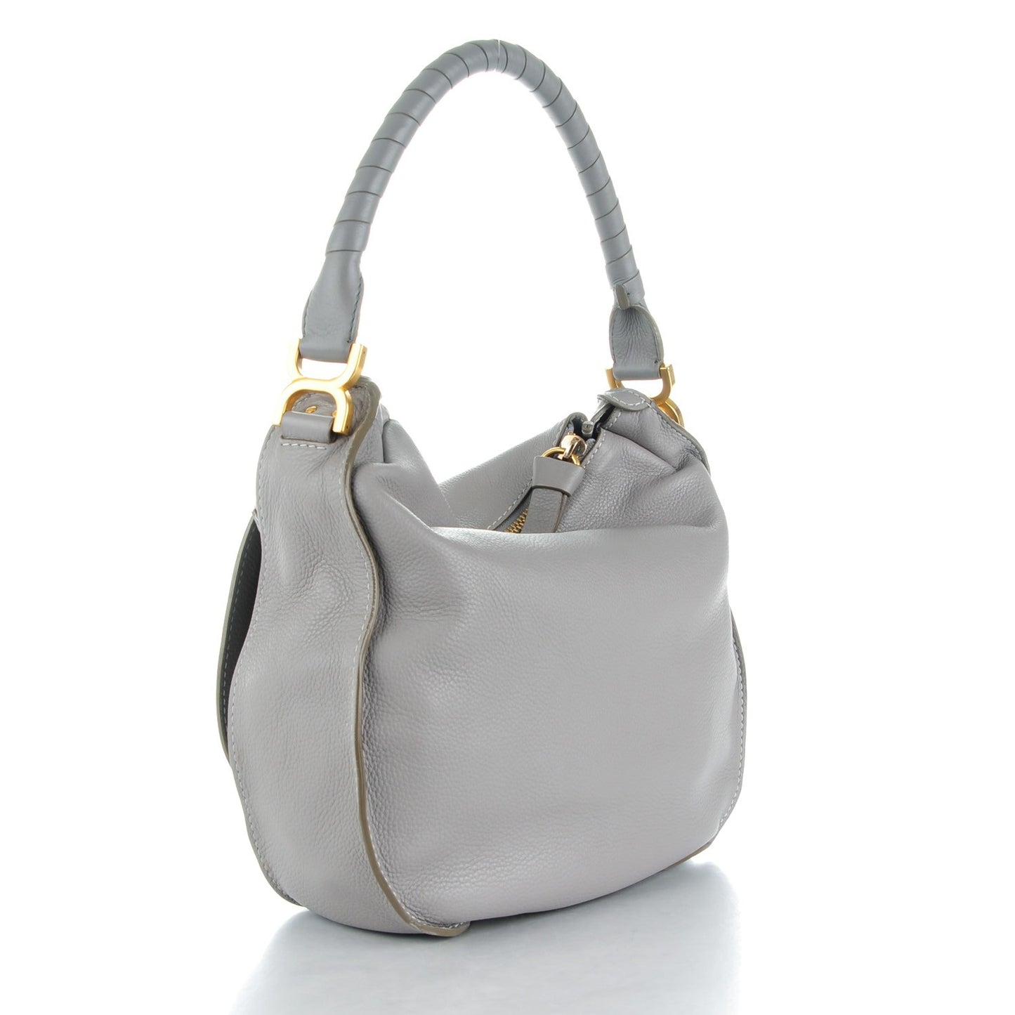 Calfskin Medium Marcie Hobo Cashmere Grey