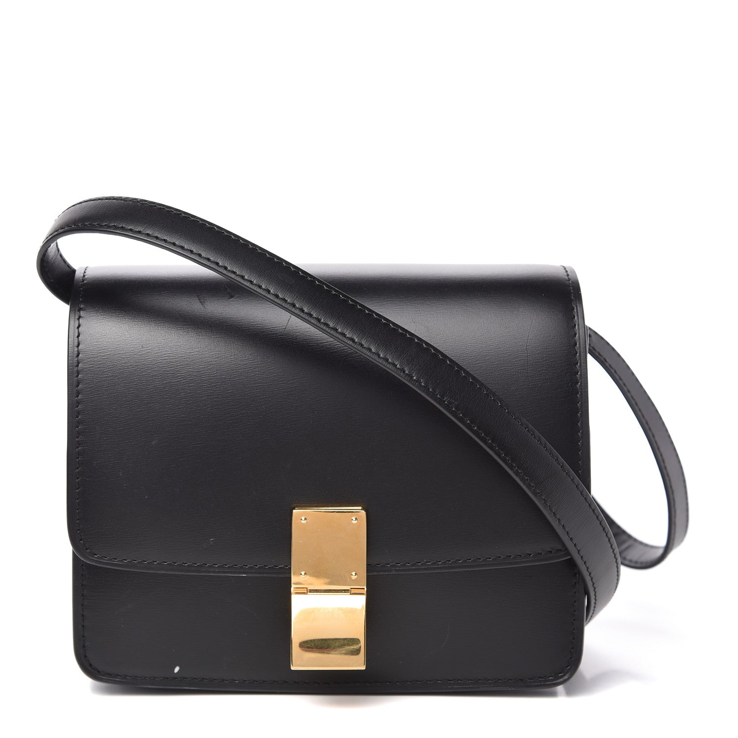 Celine Box Calfskin Small Classic Box Flap Bag Black 1 of 10