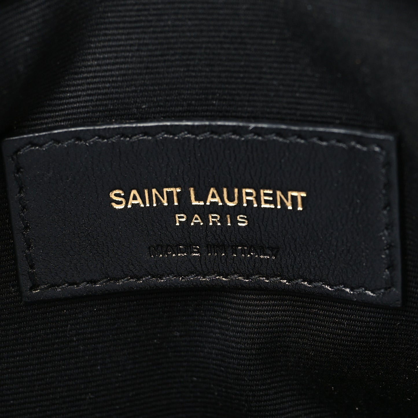 Smooth Shiny Calfskin Monogram Uptown Pouch Black