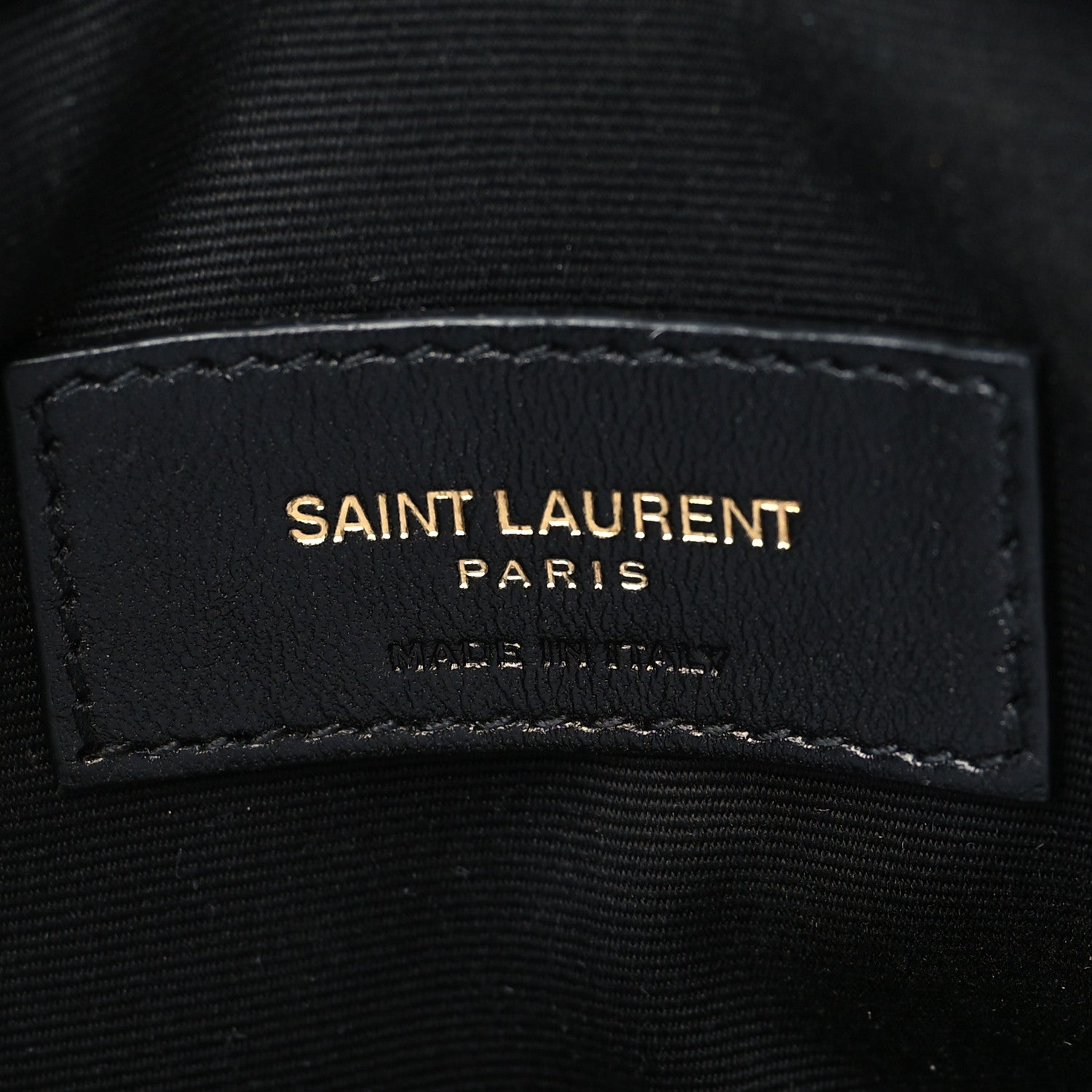 Saint Laurent Smooth Shiny Calfskin Monogram Uptown Pouch Black 8 of 11