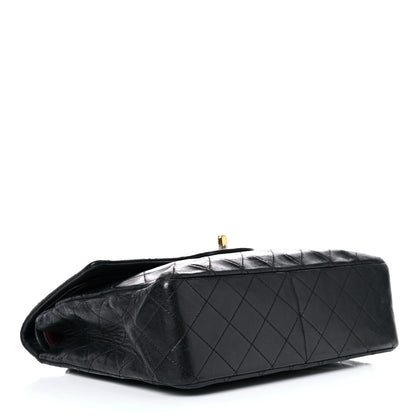 Chanel Lambskin Quilted Medium Double Flap Black 4 of 20