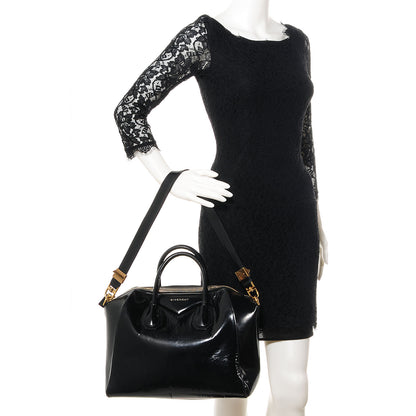 Givenchy Patent Calfskin Medium Antigona Black 2 of 11