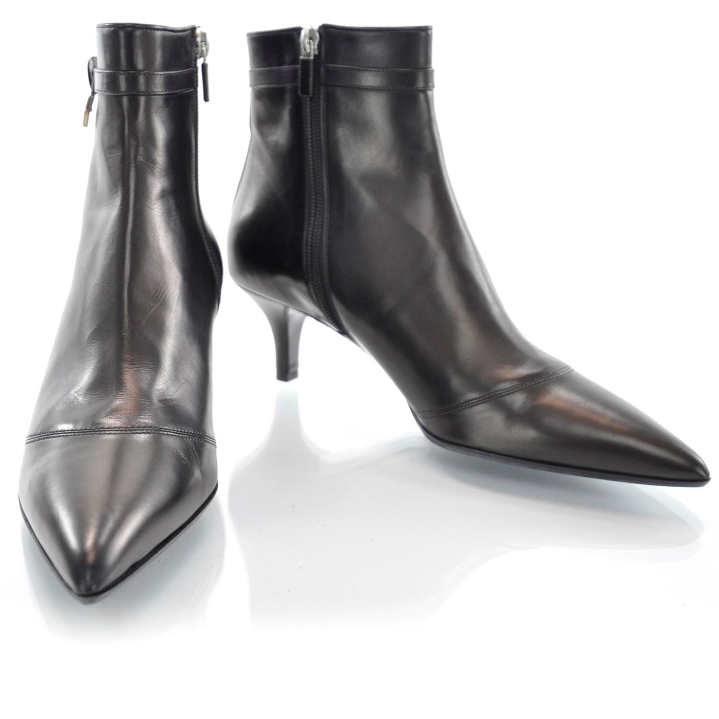 Leather Ankle Boots Black 38.5