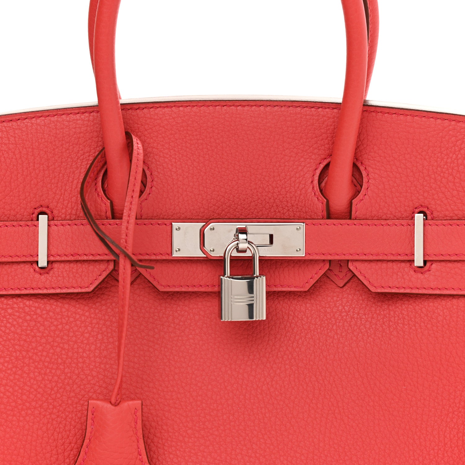 Hermes Taurillon Clemence Birkin 30 Rouge Pivoine 7 of 10