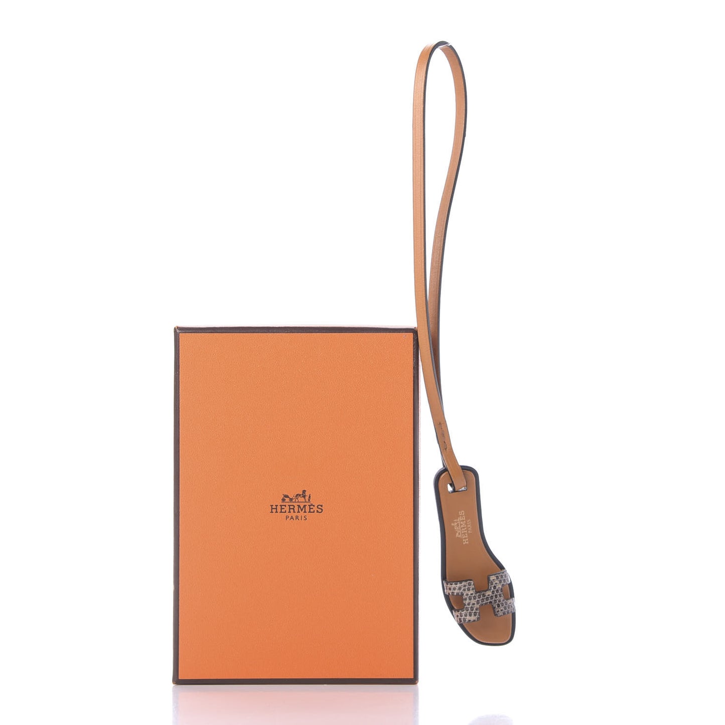 Lizard Butler Calfskin Hunter Oran Nano Bag Charm Ombre