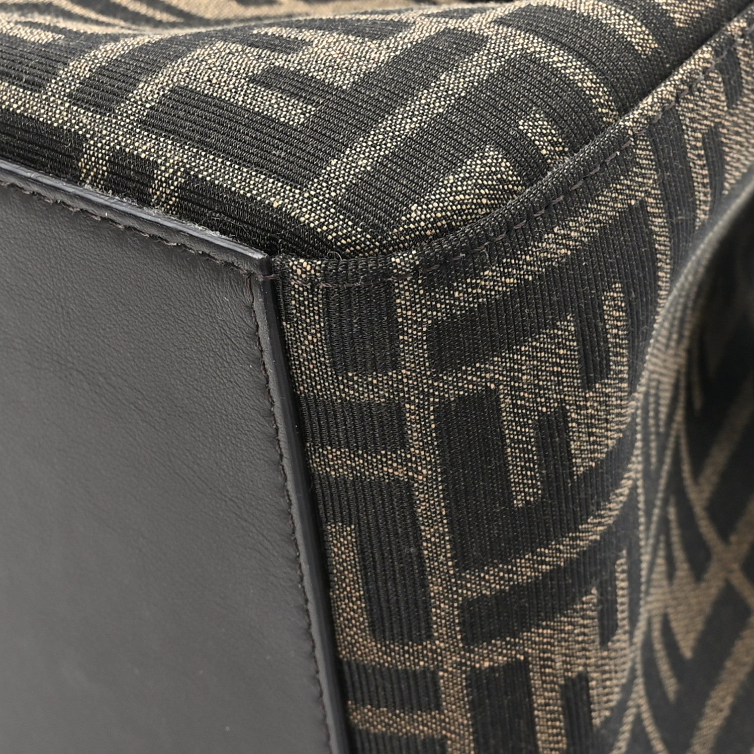 Fendi Fabric Jacquard Vitello Grace FF 1974 Mini Fendi Origami Tobacco Moro Ebano 12 of 13