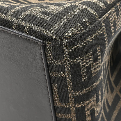 Fendi Fabric Jacquard Vitello Grace FF 1974 Mini Fendi Origami Tobacco Moro Ebano 12 of 13