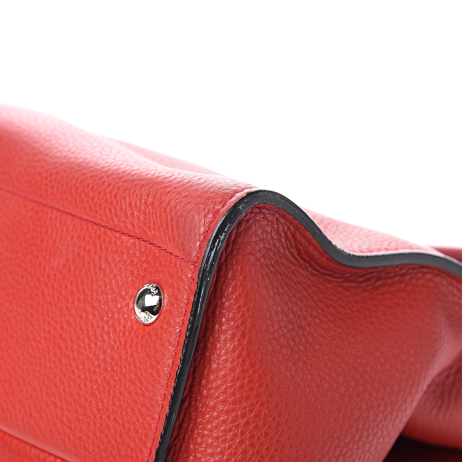 Prada Vitello Daino Shopping Tote Rosso 10 of 12