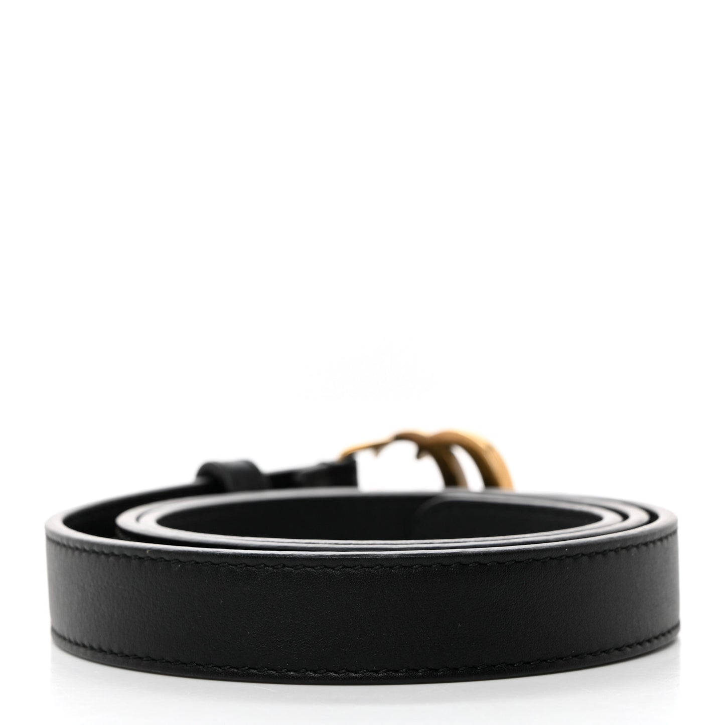 Calfskin Double G 20mm Belt 75 30 Black