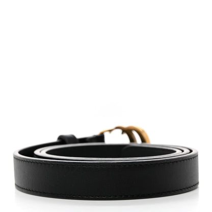 Gucci Calfskin Double G 20mm Belt 75 30 Black 2 of 5