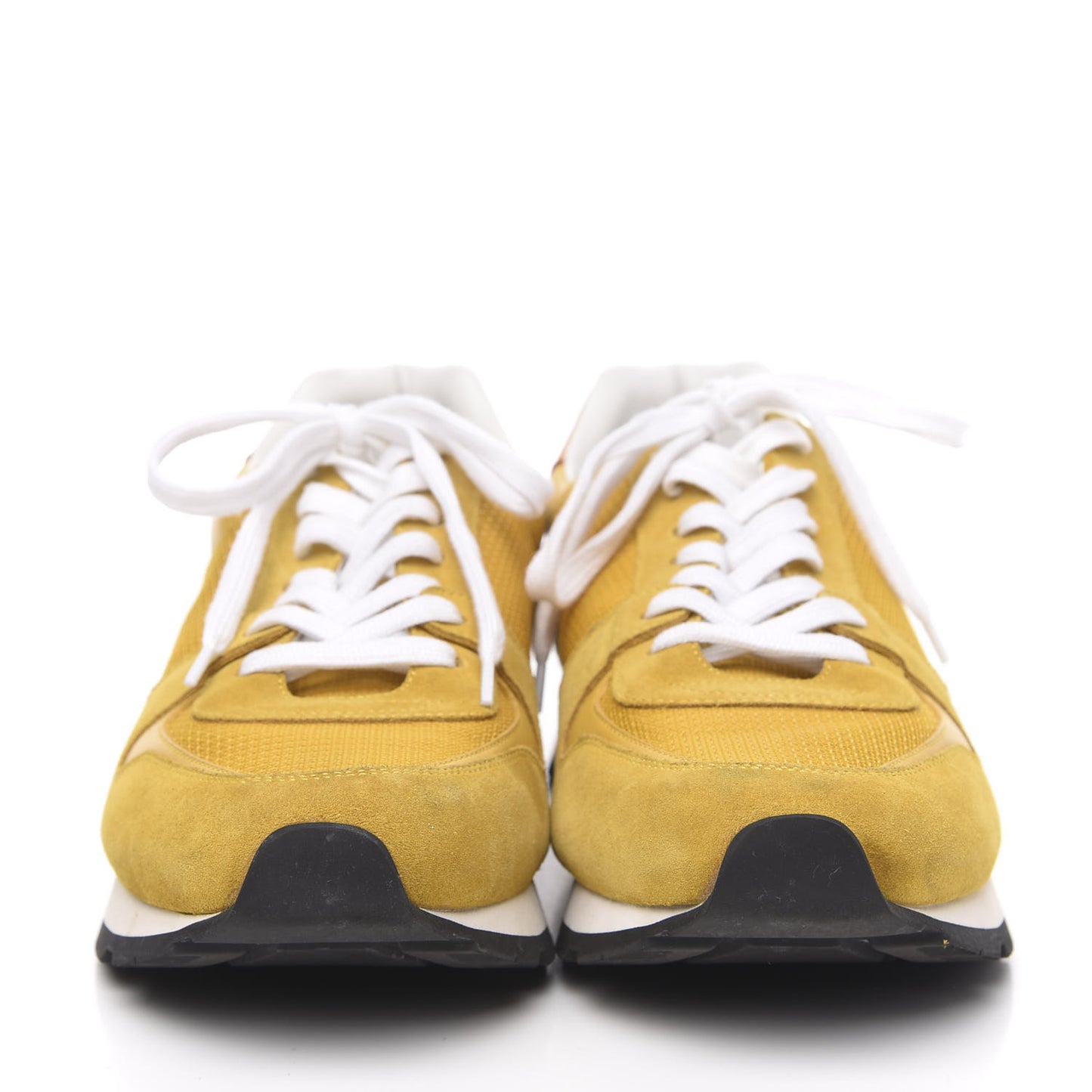 Calfskin Suede Abbesses Sneakers 8 Jaune