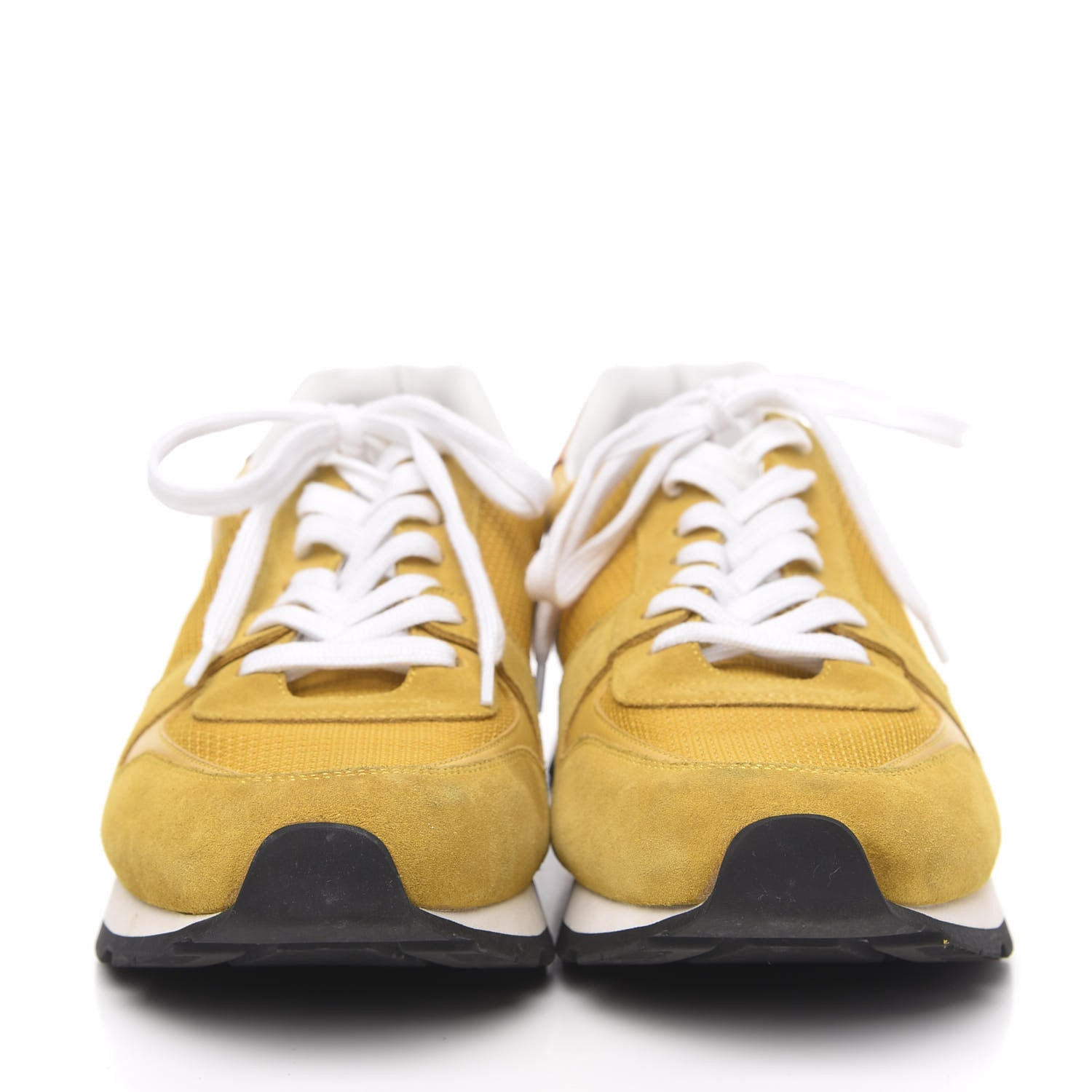 Louis Vuitton Calfskin Suede Abbesses Sneakers 8 Jaune 2 of 11