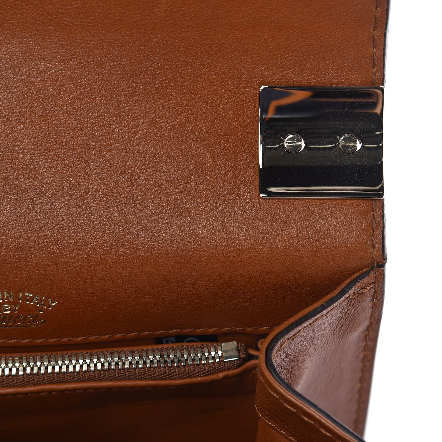 Calfskin Small 1973 Shoulder Flap Bag Brown