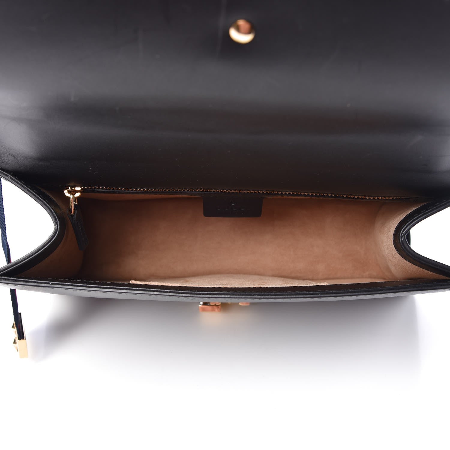 Gucci Calfskin Small Sylvie Shoulder Bag Black 6 of 11