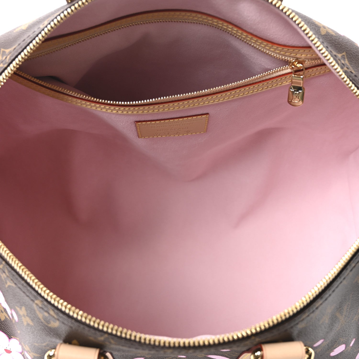 Louis Vuitton LV X TM Monogram Cherry Blossom Keepall Bandouliere 45 Sakura Brown 4 of 8