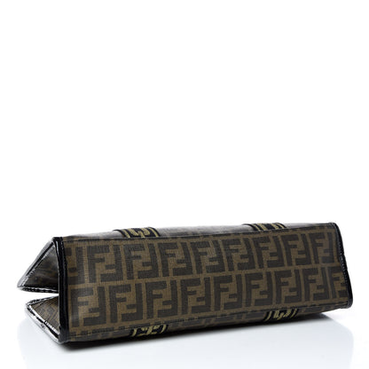 Fendi Zucca Spalmati Graffiti Print Tote Tobacco Gold 4 of 10