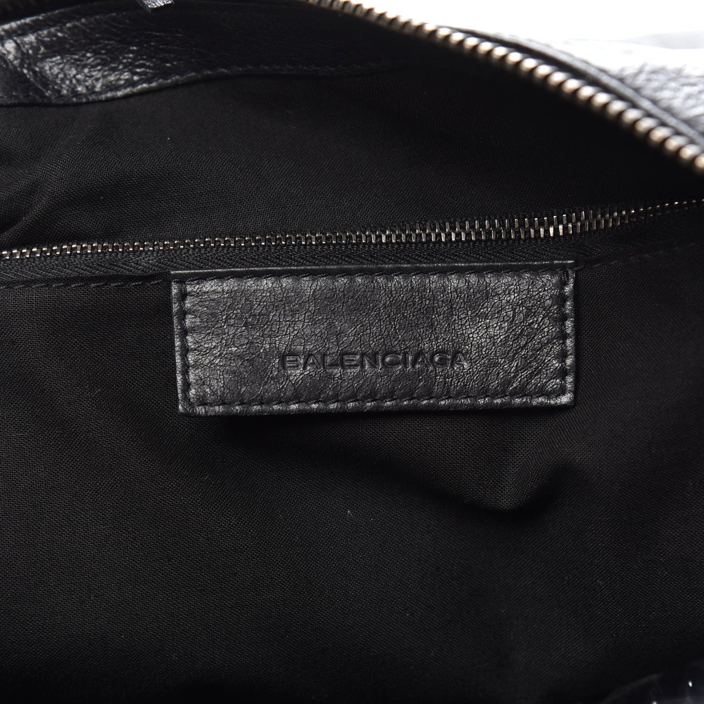 Agneau Classic Silver Hardware Weekender Black