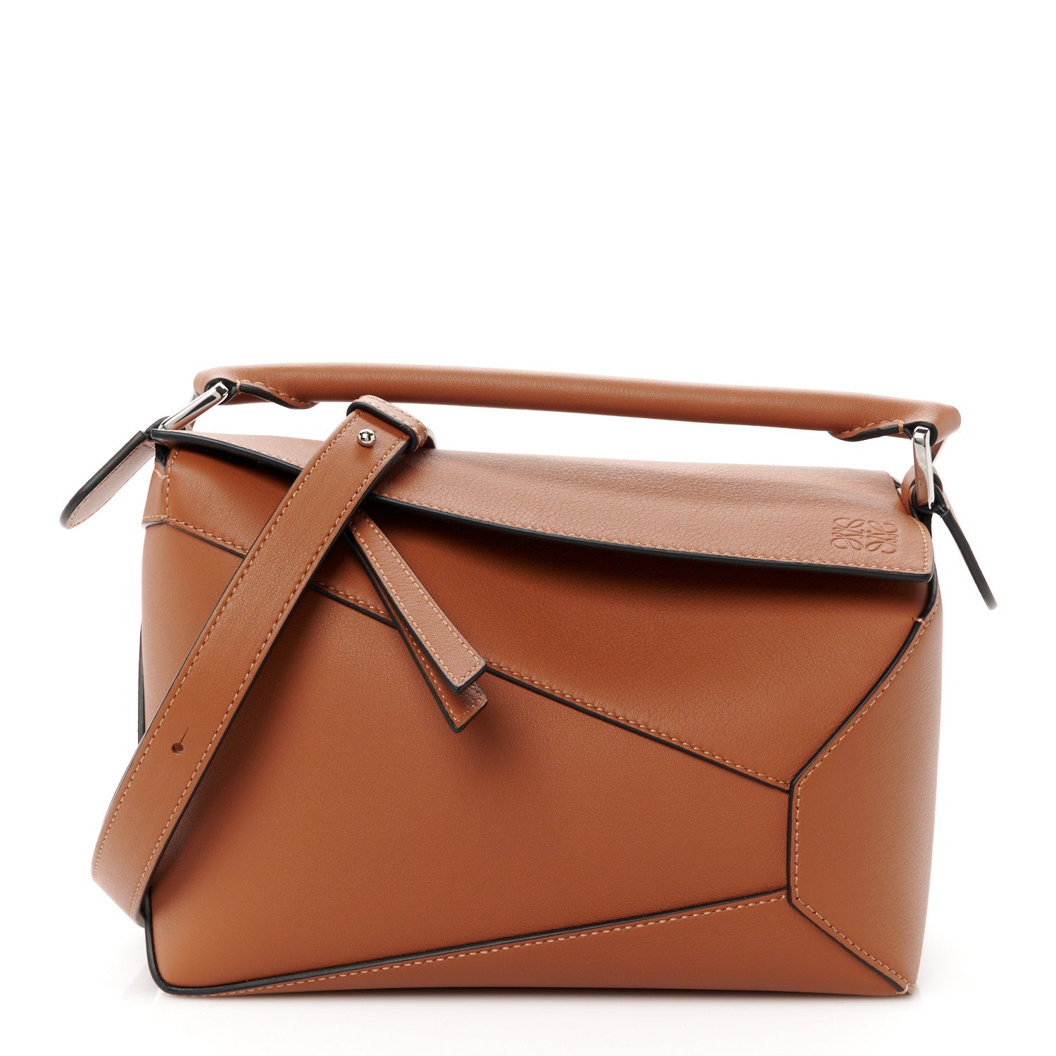 Loewe Calfskin Small Puzzle Edge Bag Tan 1 of 11