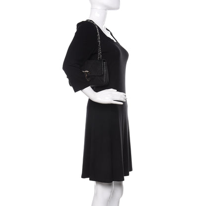 Chanel Lambskin Diamond Stitched CC East West Flap Black 2 of 12